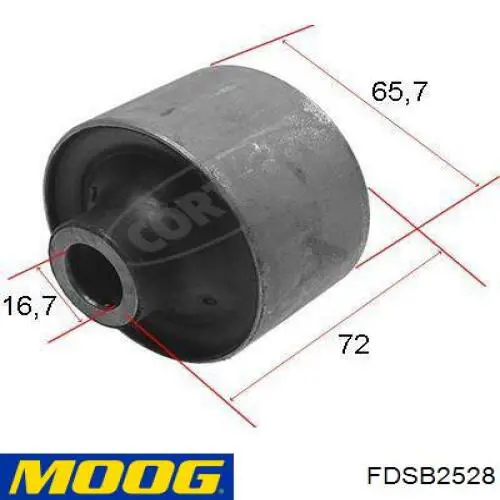 Do koszyka FDSB2528 Moog Silentblock przedniego wahacza dolnego