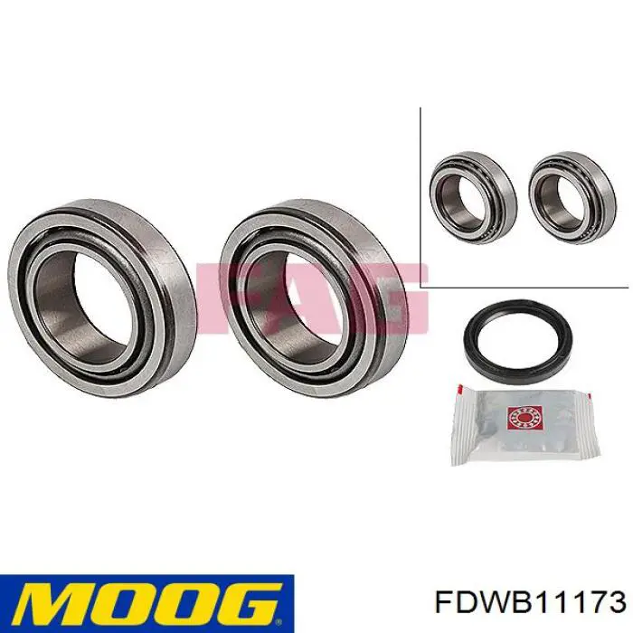 Do koszyka FDWB11173 Moog Łożysko piasty przedniej