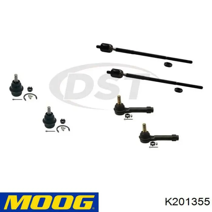 Do koszyka K201355 Moog Silentblock tylnego wahacza podłużnego przedni