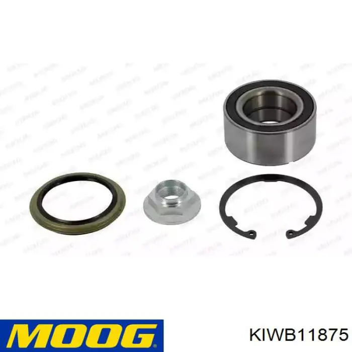 Łożysko piasty przedniej Moog KIWB11875 cena, od 24,91 USD