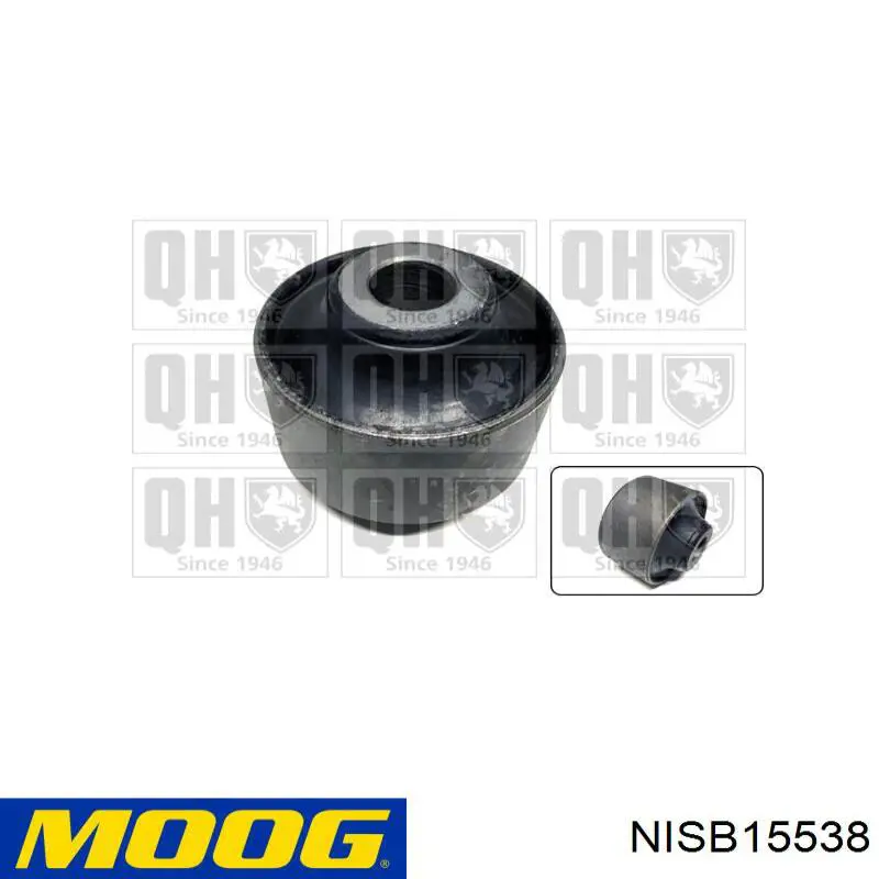 Silentblock przedniego wahacza dolnego Moog NISB15538 cena, od 15,38 USD