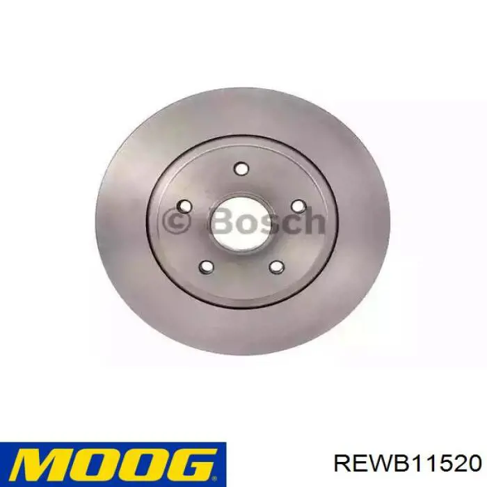 Do koszyka REWB11520 Moog Tarcza hamulcowa tylna