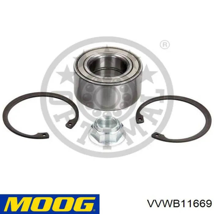 Łożysko piasty przedniej Moog VVWB11669 cena, od 28,39 USD