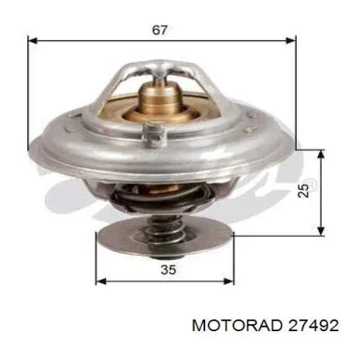 Do koszyka 27492 Motorad Termostat