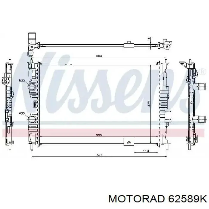 DT1107H Dayco Obudowa termostatu