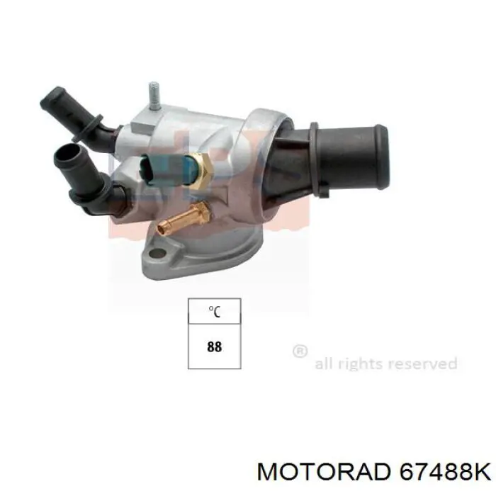 674-88K Motorad termostat