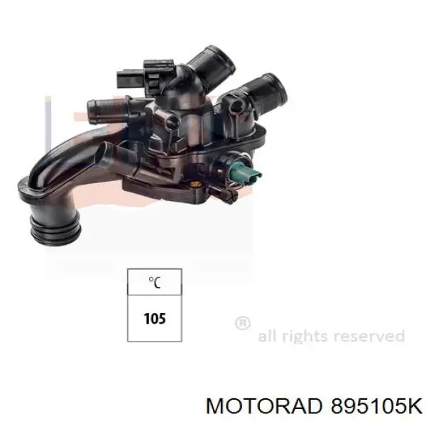 895-105K Motorad obudowa termostatu