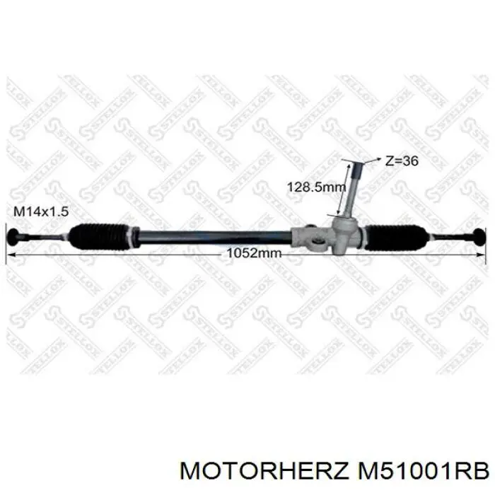 M51001RB Motorherz Listwa kierownicza (maglownica)