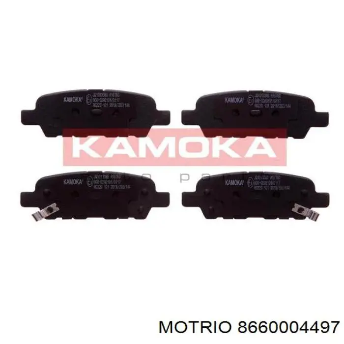 Okładziny (klocki) do hamulców tarczowych tylne 8660004497 Motrio