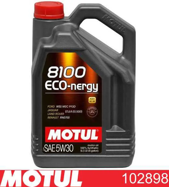 102898 Motul olej do silnika синтетическое 8100 ECO-NERGY 5W-30, 5л