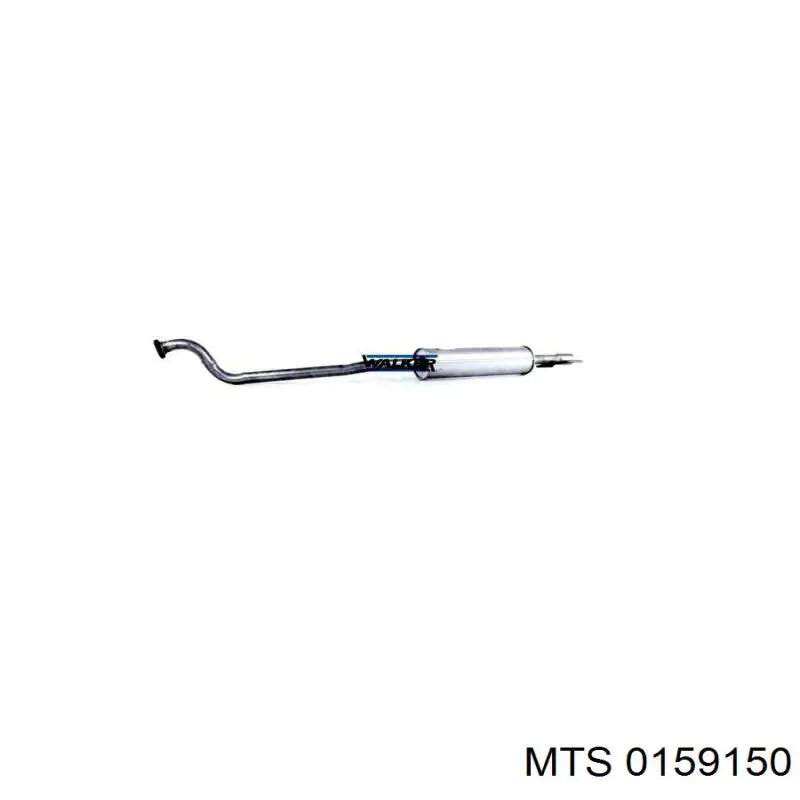 Do koszyka 0159150 MTS Tłumik, tylna część