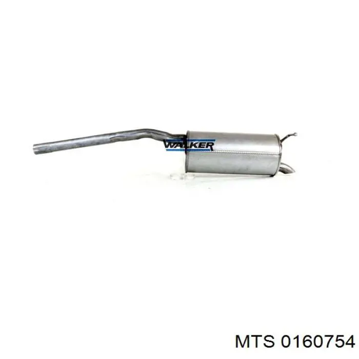 0160754 MTS Tłumik, tylna część