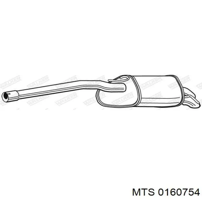 Tłumik, tylna część MTS 0160754 cena, od 80,70 USD