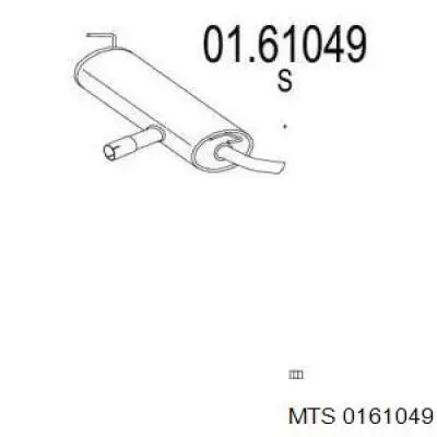 Tłumik, tylna część MTS 0161049 cena, od 78,63 USD