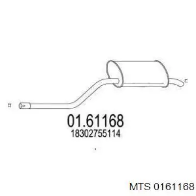 Tłumik, tylna część Mini Clubman I kombi (R55) (2007 - 2015) cena, od 515,55 USD