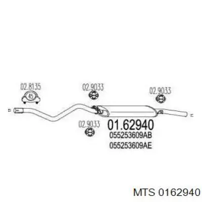 Tłumik, tylna część Starline 4210401 cena, od 140,68 USD
