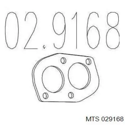 02.9168 MTS uszczelka rury odbiornika tłumika