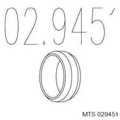 02.9451 MTS uszczelka tłumika montażowa