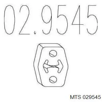 02.9545 MTS poduszka mocowania tłumika