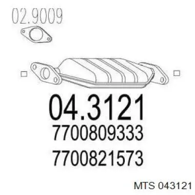  Konwerter-katalizator Renault Clio 1