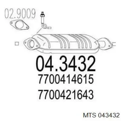 Do koszyka Konwerter-katalizator Renault 19 I B53, C53