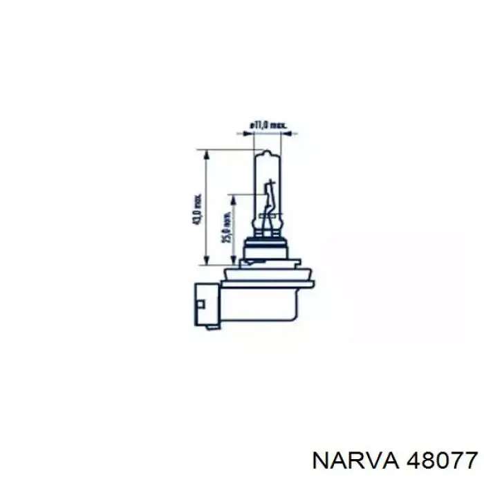 Żarówka halogenowa Narva 48077 cena, od 7,50 USD