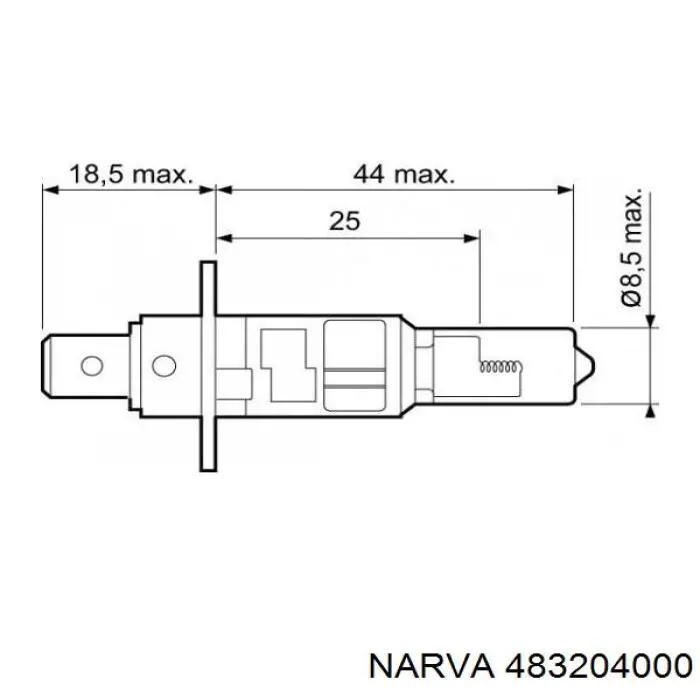 483204000 Narva żarówka halogenowa