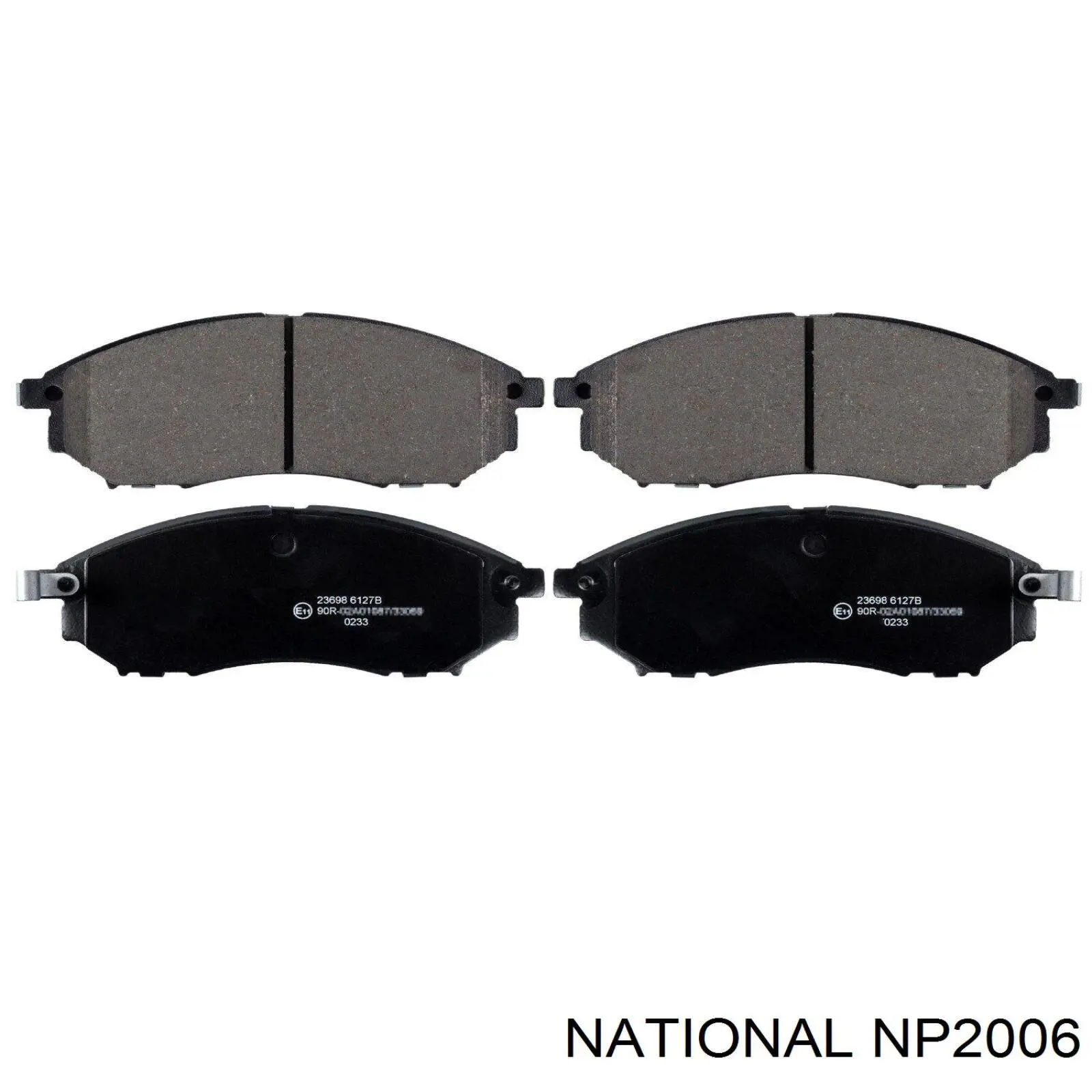 Klocki hamulcowe przednie tarczowe National NP2006 cena, od 26,13 USD