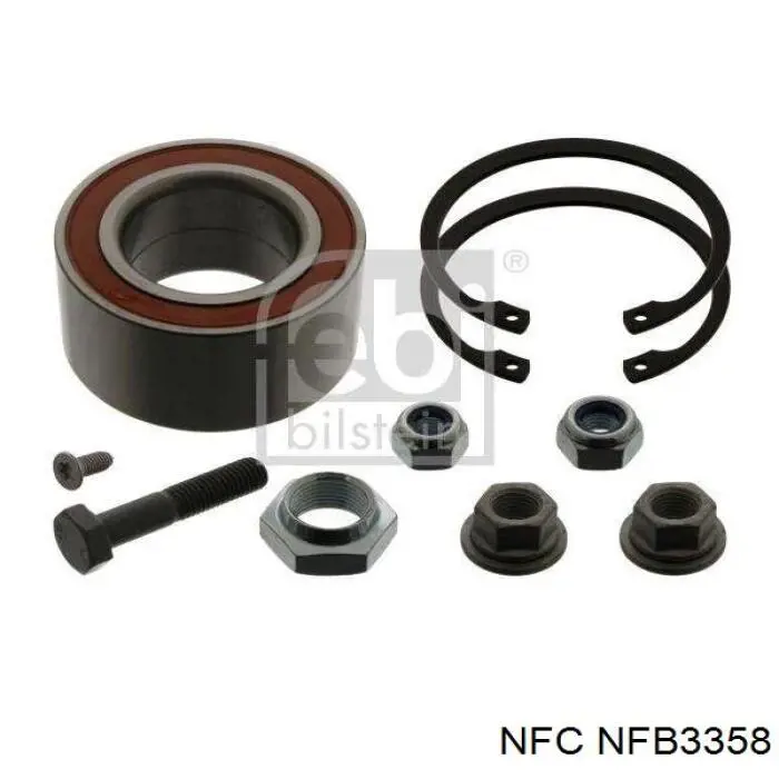 Łożysko piasty przedniej NFC NFB3358 cena, od 20,28 USD