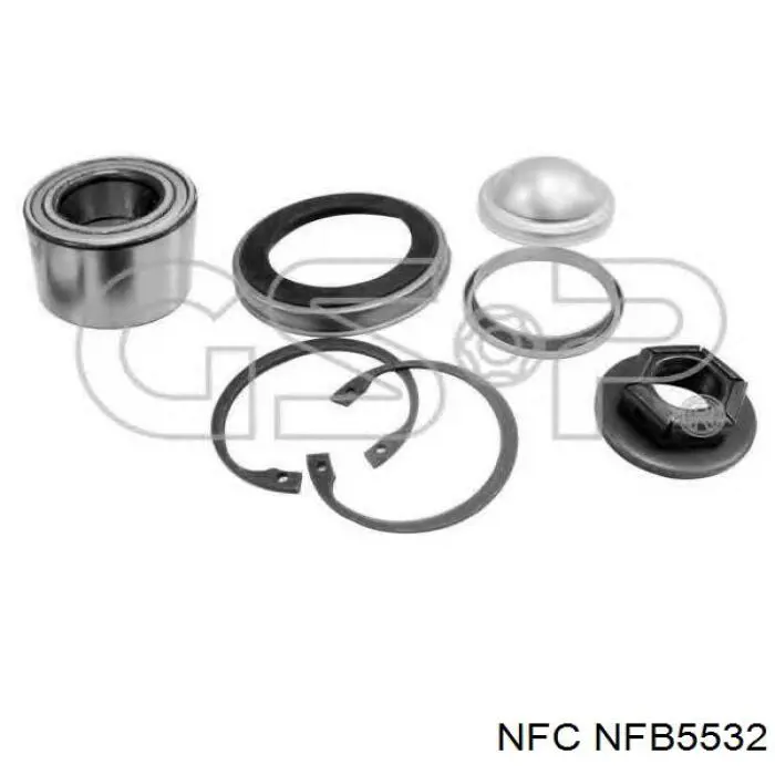 NFB5532 NFC Lożysko piasty tylnej