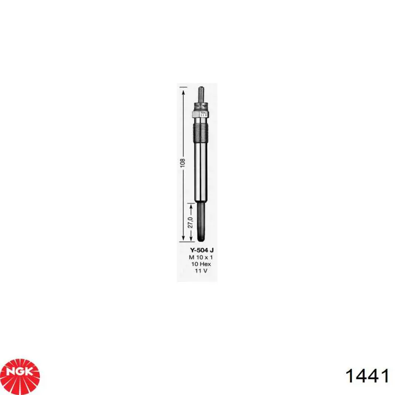 Świeca żarowa NGK 1441 cena, od 9,89 USD