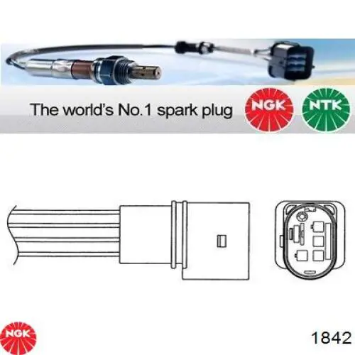Sonda lambda czujnik tlenu przed katalizatorem 1842 NGK