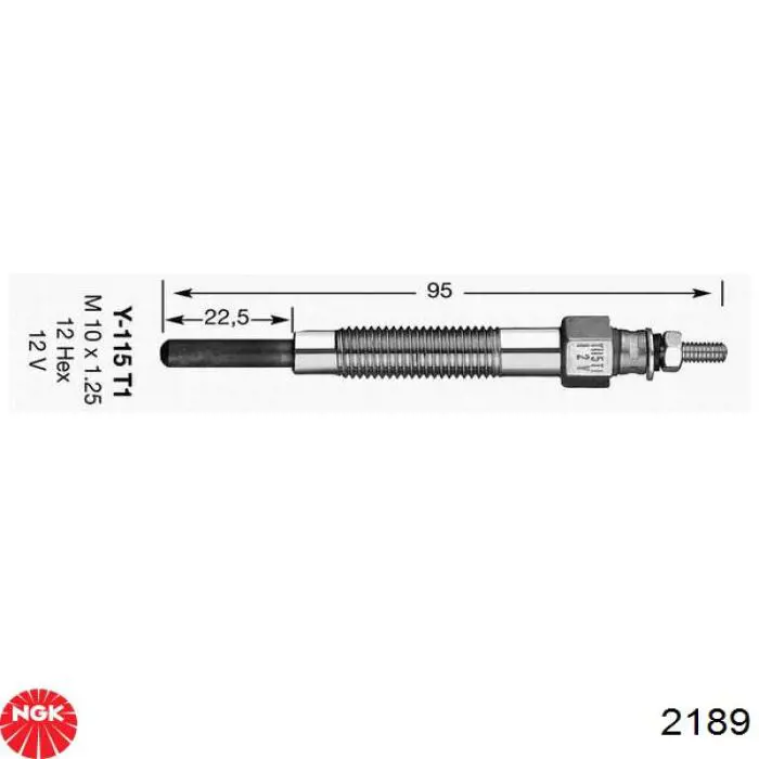 2189 NGK Świeca żarowa