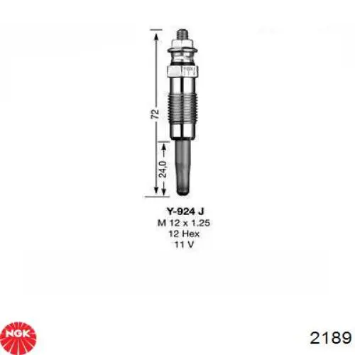 Świeca żarowa NGK 2189 cena, od 8,94 USD