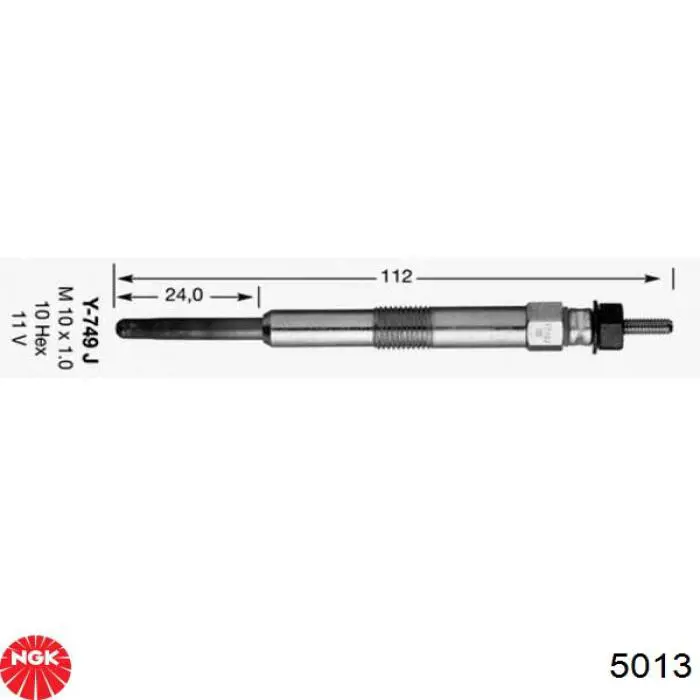 Świeca żarowa NGK 5013 cena, od 9,56 USD