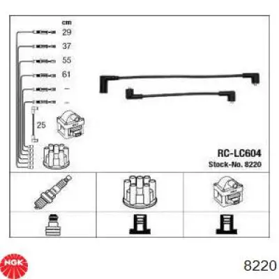 8220 NGK Zestaw przewodów wysokiego napięcia