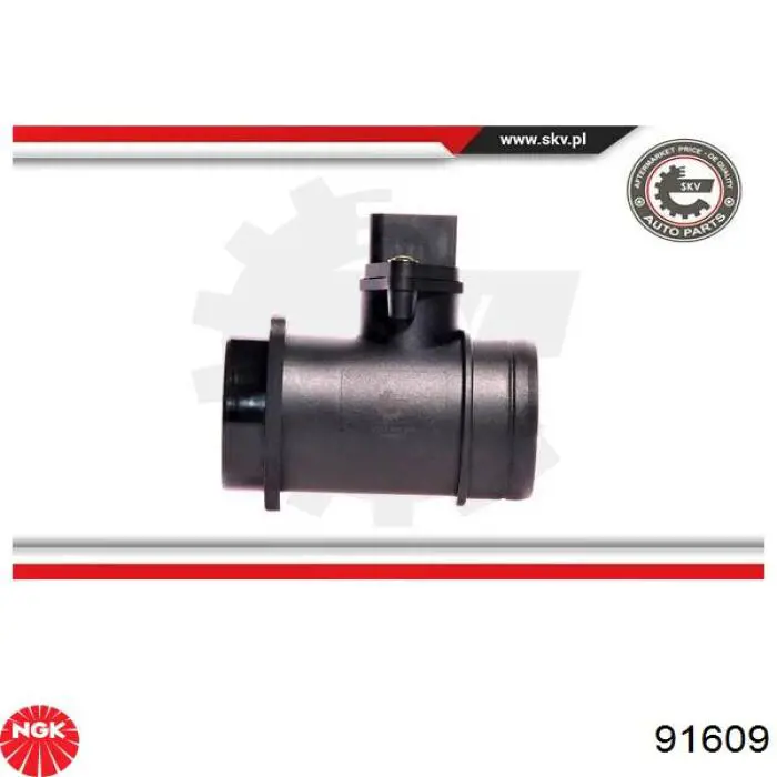 Czujnik przepływu powietrza, przepływomierz powietrza M.A.F. NGK 91609 cena, od 43,55 USD