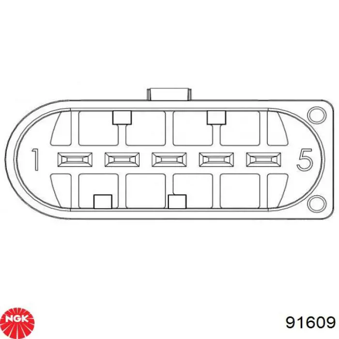 Czujnik przepływu powietrza, przepływomierz powietrza M.A.F. NGK 91609 cena, od 43,55 USD