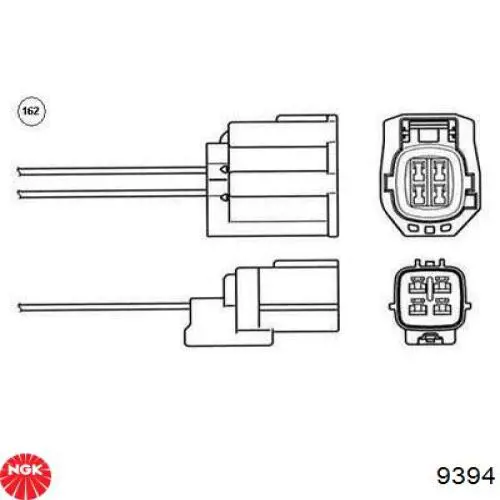 Sonda lambda czujnik tlenu przed katalizatorem NGK 9394 cena, od 59,13 USD