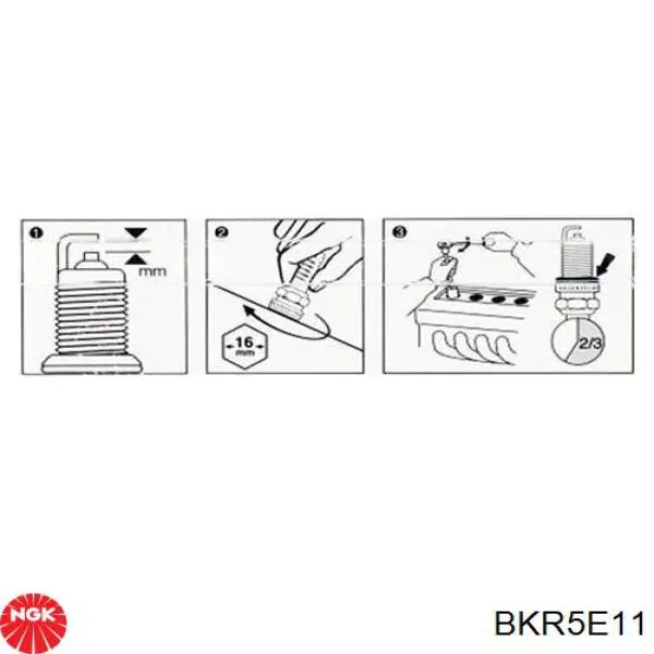 BKR5E11 NGK Świeca zapłonowa