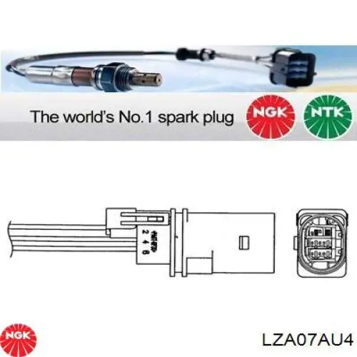 LZA07AU4 NGK Sonda lambda czujnik tlenu przed katalizatorem