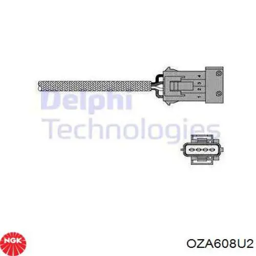 Sonda lambda czujnik tlenu przed katalizatorem NGK OZA608U2