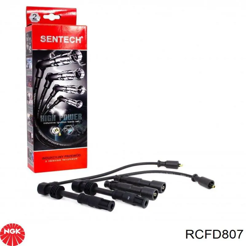Zestaw przewodów wysokiego napięcia NGK RCFD807 cena, od 37,70 USD