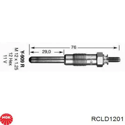 Zestaw przewodów wysokiego napięcia NGK RCLD1201 cena, od 15,39 USD