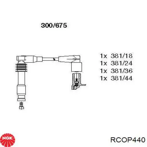 RCOP440 NGK Zestaw przewodów wysokiego napięcia