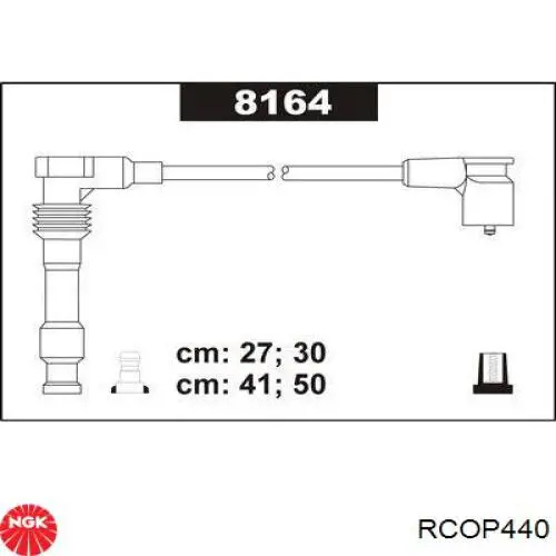 Do koszyka RCOP440 NGK Zestaw przewodów wysokiego napięcia