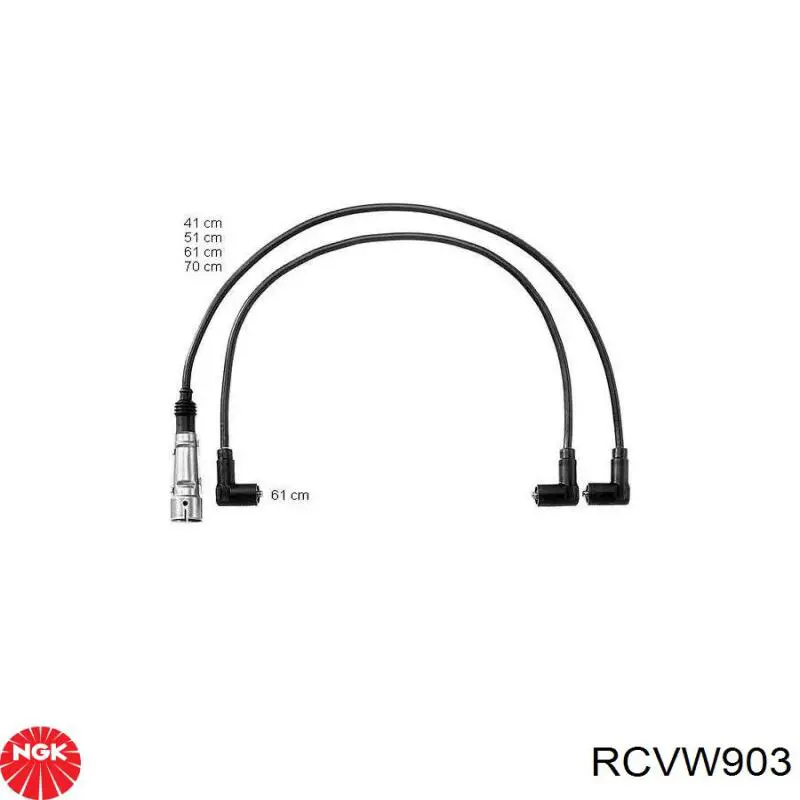 Zestaw przewodów wysokiego napięcia NGK RCVW903 cena, od 47,58 USD