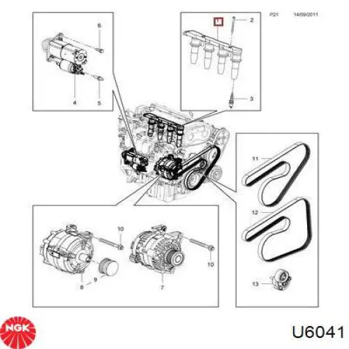 Cewka zapłonowa NGK U6041 cena, od 88,71 USD