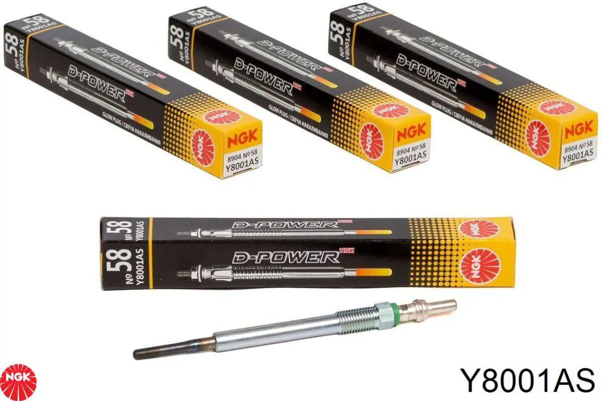 Do koszyka Y8001AS NGK Świeca żarowa