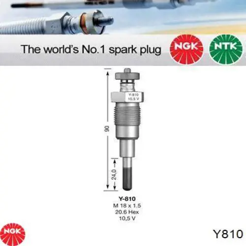 Y810 NGK Świeca żarowa